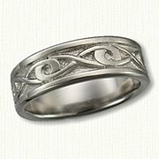 Infinity Wedding Band Regular Etch