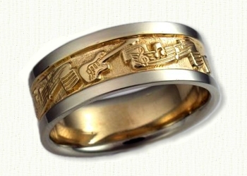 music wedding rings