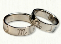  Astrological & Zodiac Wedding Bands