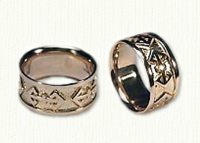 Custom 14kt yellow Celtic Anchor Band