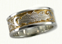 Nautical theme wedding rings