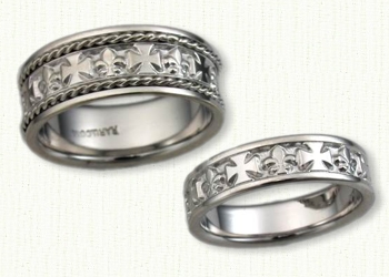 German style wedding rings