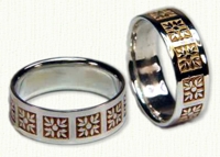  Floral Themed Wedding Rings in gold and platinum