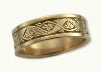 Florentine Ribbon Wedding Bands