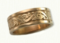 Florentine Scroll Wedding Bands