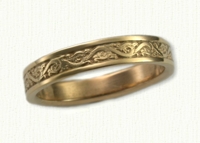 Florentine Scroll Wedding Bands