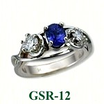 Sapphire & Diamond Gemstone Rings