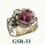 Pink Tourmaline Gemstone Rings