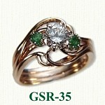 Emerald & Diamond Gemstone Rings