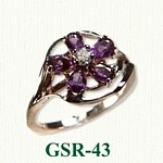 Amethsyst Gemstone Rings