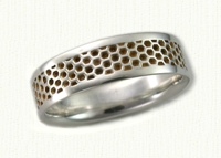 Honeycomb Wedding Bands