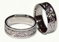 Acanthus Scroll Wedding Band