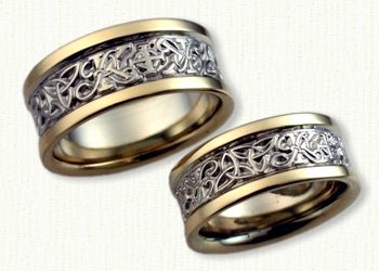 14kt yellow gold initial wedding band