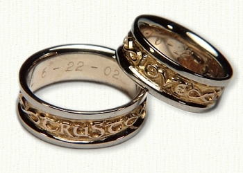 personalized unique wedding rings