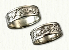 Sterling Silver Atlantic Lobster Wedding Band