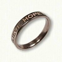 14kt Rose Gold Personalized Band - Narrow Width