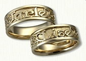 Custom Lise & Jarle Wedding Bands 