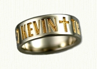 Personalized Wedding Rings in gold and platinum