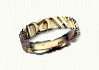 Personalized Wedding Rings in gold and platinum