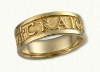 Personalized Wedding Rings in gold and platinum