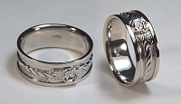 Custom Rose Band in 14KW