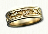 14kt yellow Scuba Diver Wedding Band