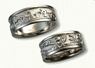 Custom Story 14kt White Gold Custom Story Band