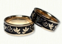 Yin Yang Wedding Rings