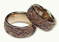 Turks Head Knot Wedding Bands