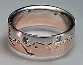 Mountain Range Wedding Bands